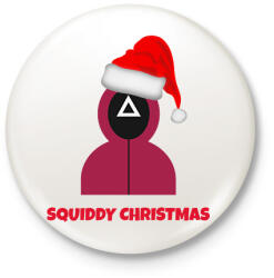 printfashion SQUIDDY CHRISTMAS - Kitűző, hűtőmágnes - Fehér (10829355)
