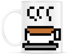 printfashion Tea logó pixelart - Bögre - Fehér (14204367)