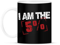 printfashion I am the 5% - Bögre - Fekete (14940143)