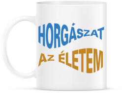 printfashion Horgászat az életem - halformában - Bögre - Fehér (6284710)
