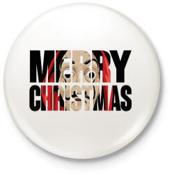 printfashion MERRY CHRISTMAS - A nagy pénzrablás - Kitűző, hűtőmágnes - Fehér (5711084)