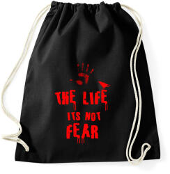 printfashion the life its not fear - Sportzsák, Tornazsák - Fekete (1976382)