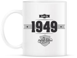 printfashion born-in-1949-(dark&lightgrey) - Bögre - Fehér (790247)