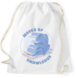 printfashion A tudás hulláma - Sportzsák, Tornazsák - Fehér (6145123)