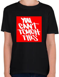 printfashion You can't touch this - Gyerek póló - Fekete (2589514)