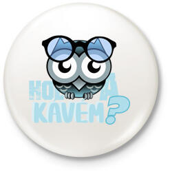 printfashion hol a kávémowl - Kitűző, hűtőmágnes - Fehér (6137203)