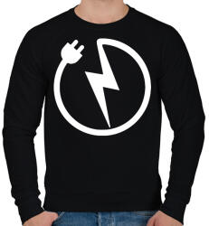 printfashion Villanyszerelő 2 - Férfi pulóver - Fekete (2449850)