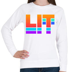 printfashion DJ LIT - Női pulóver - Fehér (1824541)