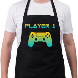 printfashion PLAYER 1 - Kötény - Fekete (4936599)