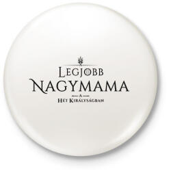 printfashion got-legjobb-nagymama-black - Kitűző, hűtőmágnes - Fehér (3078073)