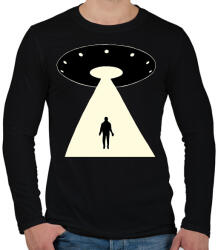 printfashion UFO - Férfi hosszú ujjú póló - Fekete (13034025)