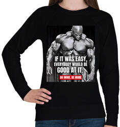 printfashion Do more, Be more - Női pulóver - Fekete (14765336)