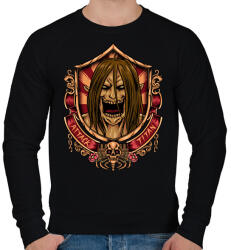 printfashion Attack Titan - Férfi pulóver - Fekete (11005164)