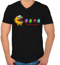 printfashion Impostor megtalálva - Férfi V-nyakú póló - Fekete (3622998)