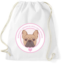 printfashion Büszke gazdi: Francia bulldog - Sportzsák, Tornazsák - Fehér (1936949)