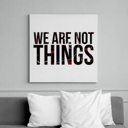 printfashion We are not - Vászonkép - Fehér (6630465)