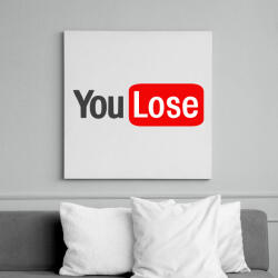 printfashion you lose - Vászonkép - Fehér (6632658)