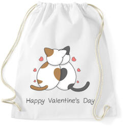 printfashion Valentin napi cicák - Sportzsák, Tornazsák - Fehér (11878323)