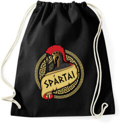 printfashion Spártai - Sportzsák, Tornazsák - Fekete (1233614)