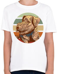 printfashion Terrier - Gyerek póló - Fehér (11667303)