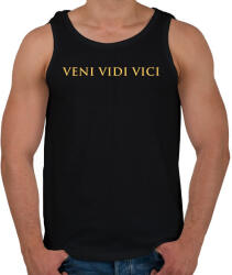 printfashion Veni Vidi Vici Gold - Férfi atléta - Fekete (13859840)