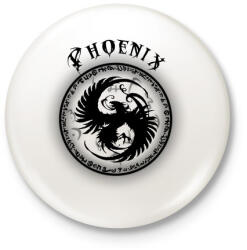 printfashion phoenix - Kitűző, hűtőmágnes - Fehér (3082446)