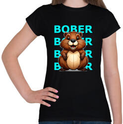 printfashion BOBER - Női póló - Fekete (15310755)