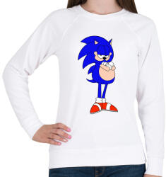 printfashion SonicGarfield - Női pulóver - Fehér (4360180)