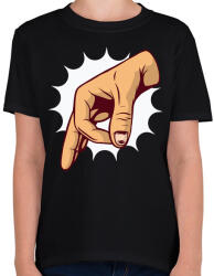 printfashion Belenéztél - Gyerek póló - Fekete (5071510)