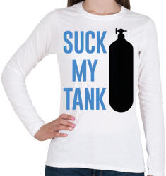 printfashion Suck my tank - Búvárkodás - Női hosszú ujjú póló - Fehér (6989826)