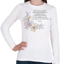 printfashion Dalai Láma idézet - Női hosszú ujjú póló - Fehér (13872570)