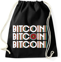 printfashion BITCOIN 4 EVER 54 - Sportzsák, Tornazsák - Fekete (6119527)