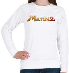printfashion Metin2 logo - Női pulóver - Fehér (2083866)