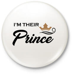 printfashion I'M THEIR PRINCE - Kitűző, hűtőmágnes - Fehér (3078665)