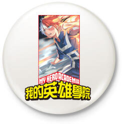 printfashion Boku no Hero Academia - Kitűző, hűtőmágnes - Fehér (5408880)