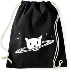 printfashion Cica planéta - Sportzsák, Tornazsák - Fekete (5353093)