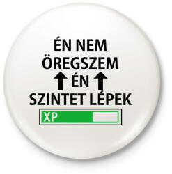 printfashion Én nem öregszem. . . - Kitűző, hűtőmágnes - Fehér (5371522)