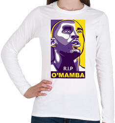 printfashion R. I. P. Mamba - Női hosszú ujjú póló - Fehér (2168373)