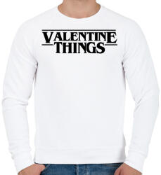 printfashion Valentine Things - Férfi pulóver - Fehér (2199275)