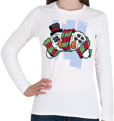 printfashion Hóemberes kontroller - Női hosszú ujjú póló - Fehér (15292948)