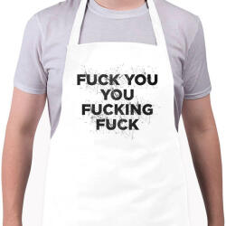 printfashion F**k you - Kötény - Fehér (4912598)
