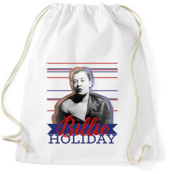 printfashion Billie Holiday - Sportzsák, Tornazsák - Fehér (7655952)