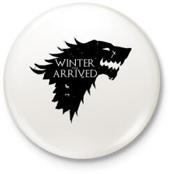 printfashion WINTER HAS ARRIVED - Kitűző, hűtőmágnes - Fehér (3075907)