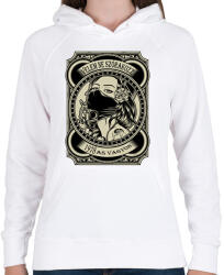 printfashion 1978 Velem ne szórakozz - Női kapucnis pulóver - Fehér (5920979)