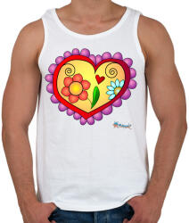 printfashion Sziv5 - Férfi atléta - Fehér (782348)