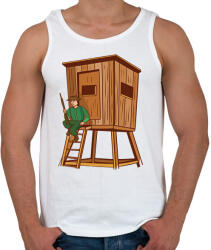 printfashion Vadász - Férfi atléta - Fehér (7627598)