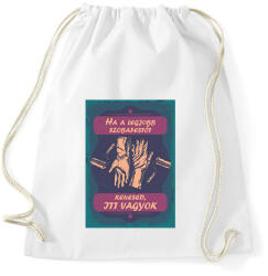 printfashion Ha a legjobb szobafestőt keresed, itt vagyok - Sportzsák, Tornazsák - Fehér (6401423)