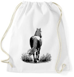 printfashion Ló rajz - Sportzsák, Tornazsák - Fehér (16691598)