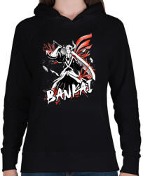 printfashion Bleach Ichigo Bankai - Női kapucnis pulóver - Fekete (16448532)