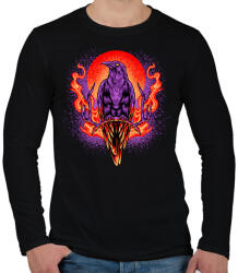 printfashion Holló - Férfi hosszú ujjú póló - Fekete (13748905)